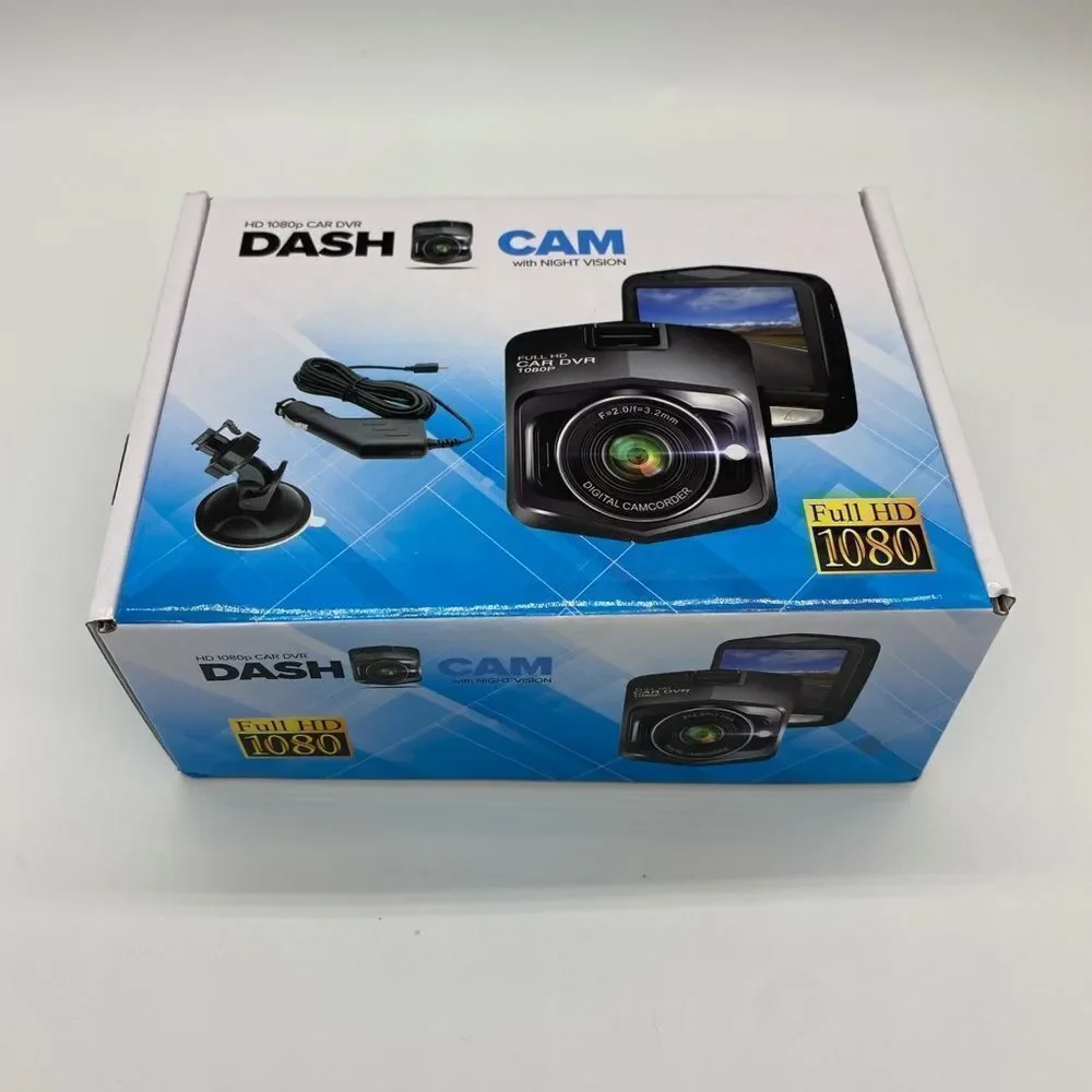 Dash Cam Full HD 1080p Car DVR Black Dash Cam NWT‎ in packaging